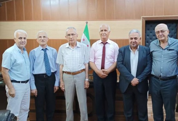 زيارة وفد من جامعة الأندلس الى جامعة طرطوس للتهنئة بتعيين الأستاذ الدكتور "أديب محمد برهوم" رئيساً للجامعة. 